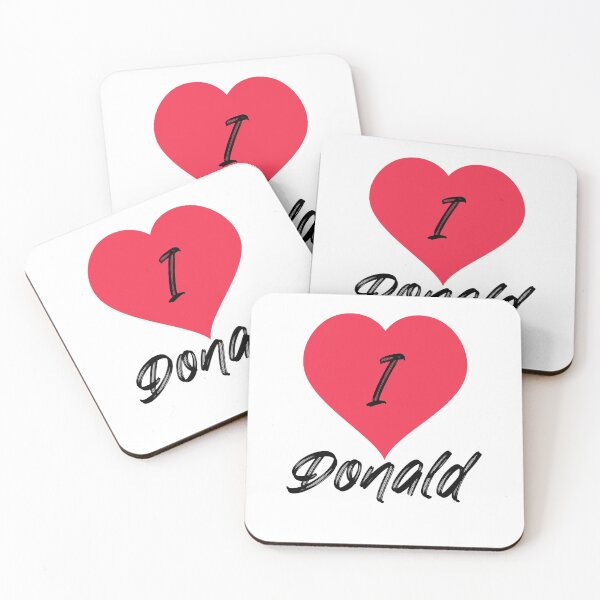 Item preview, I love Donald (Red & Black) designed and sold by elmerdante.