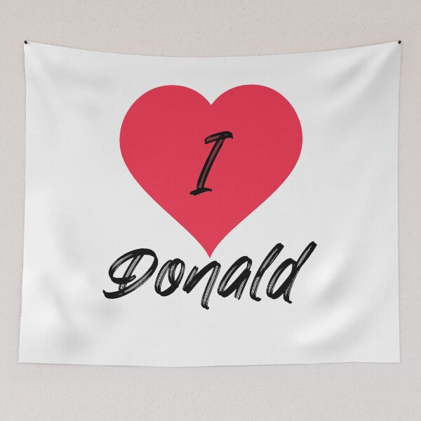 Item preview, I love Donald (Red & Black) designed and sold by elmerdante.