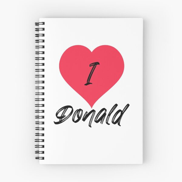 Item preview, I love Donald (Red & Black) designed and sold by elmerdante.