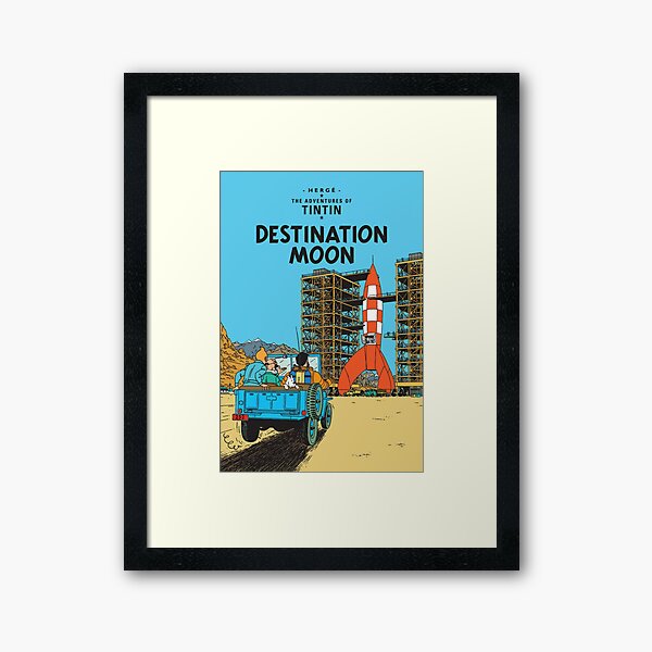 Adventures To Destination Moon Framed Art Print