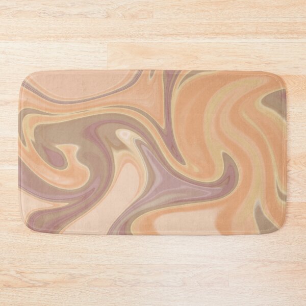 Item preview, Orange Brown Easy DIY Marble Abstract Acrylic Paint Art designed and sold by Skinpedia.