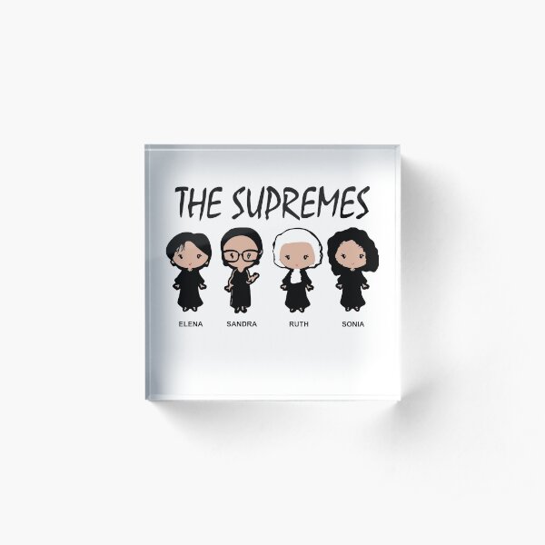 The Supremes Cartoon Acrylic Block