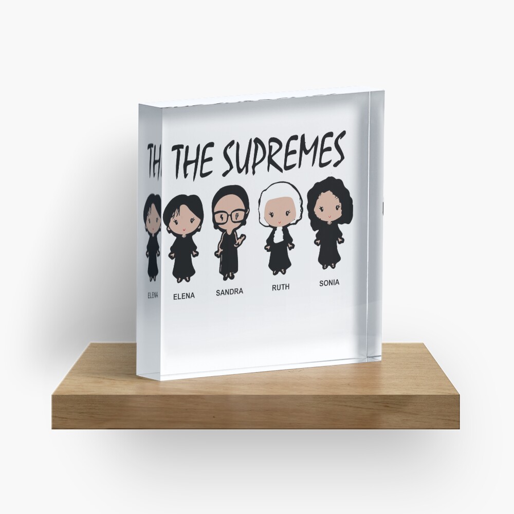 The Supremes Cartoon Acrylic Block