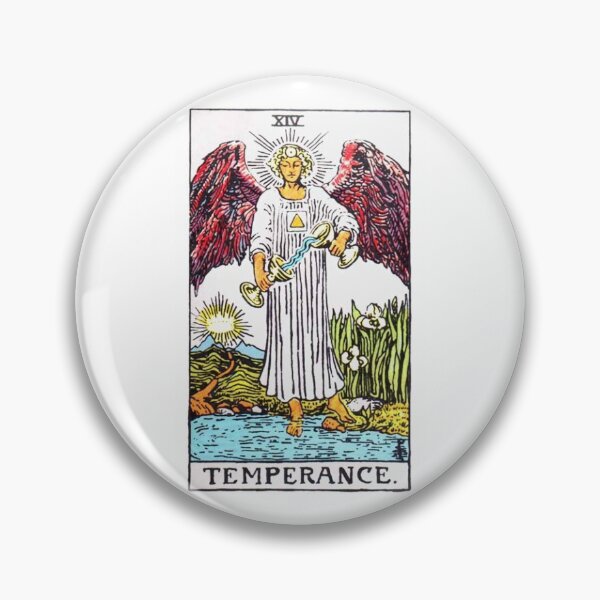 Item preview, TEMPERANCE tarot card  designed and sold by dumbdrunkdeer.