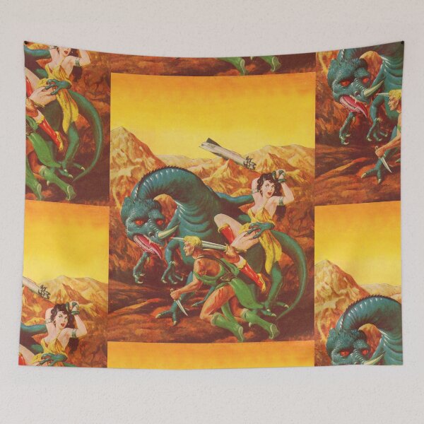 Item preview, Alien attack Vintage illustration designed and sold by Vintage Designs +.