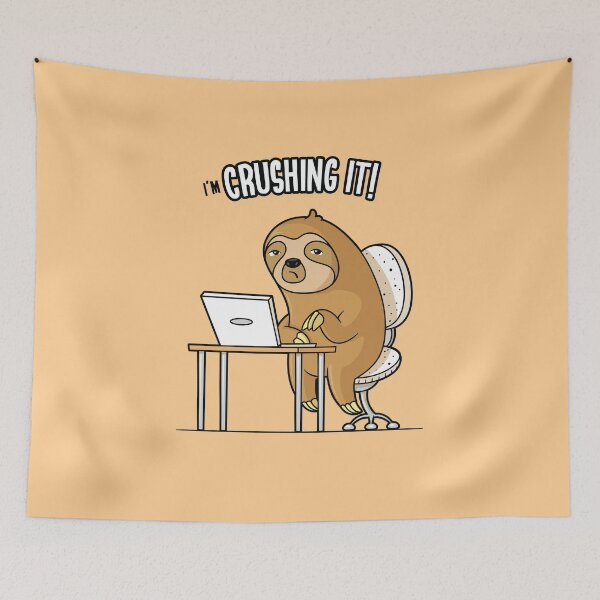 Item preview, I'm Crushing It - Sloth Programmer Edition designed and sold by zoljo.