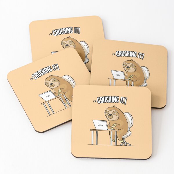 Item preview, I'm Crushing It - Sloth Programmer Edition designed and sold by zoljo.