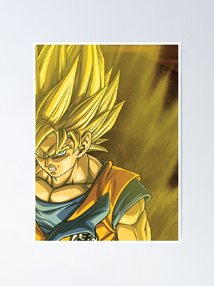Dragon Ball Z Poster Goku SSJ 3 Profile 12inches x 18inches Free