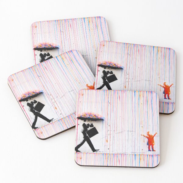 Item preview, Banksy Color Paint Rain Umbrella designed and sold by WE-ARE-BANKSY.