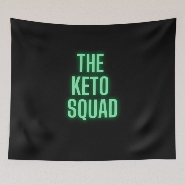 Item preview, The Keto Squad Funny Glowing Green Keto designed and sold by Elena's Shop.