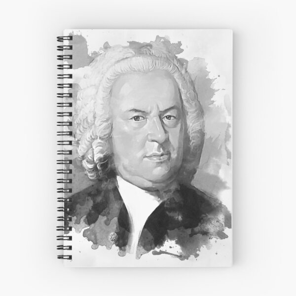Item preview, Johann Sebastian Bach in black and white designed and sold by Bach4you.