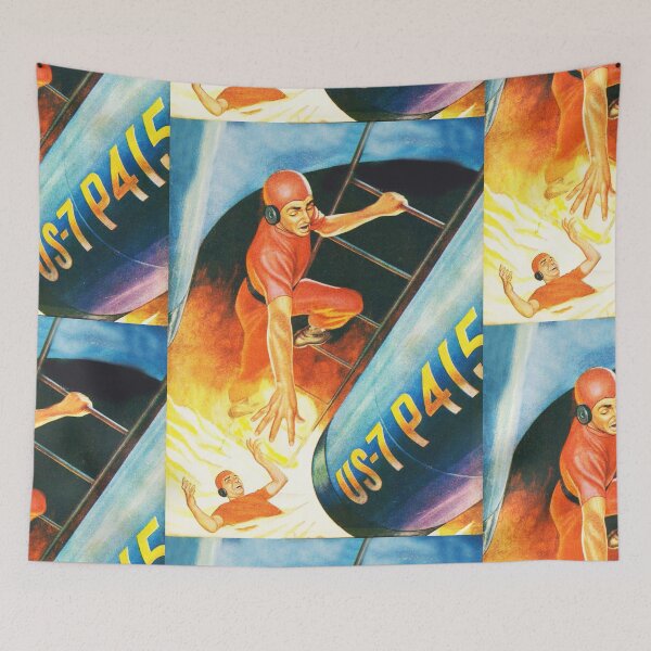 Item preview, Escape from the blast  Vintage illustration designed and sold by Vintage Designs +.