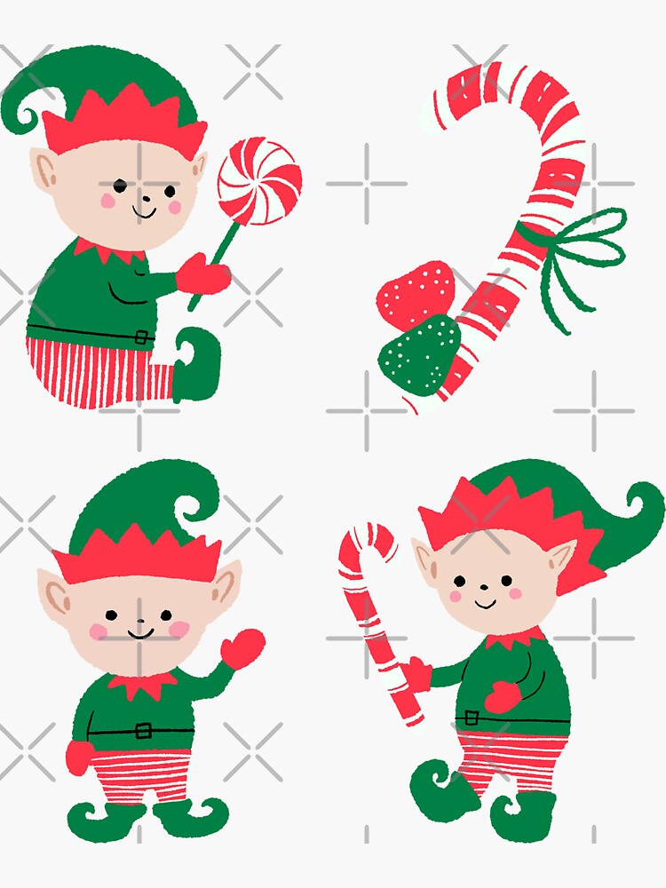 Girly Christmas Stripes Vinyl