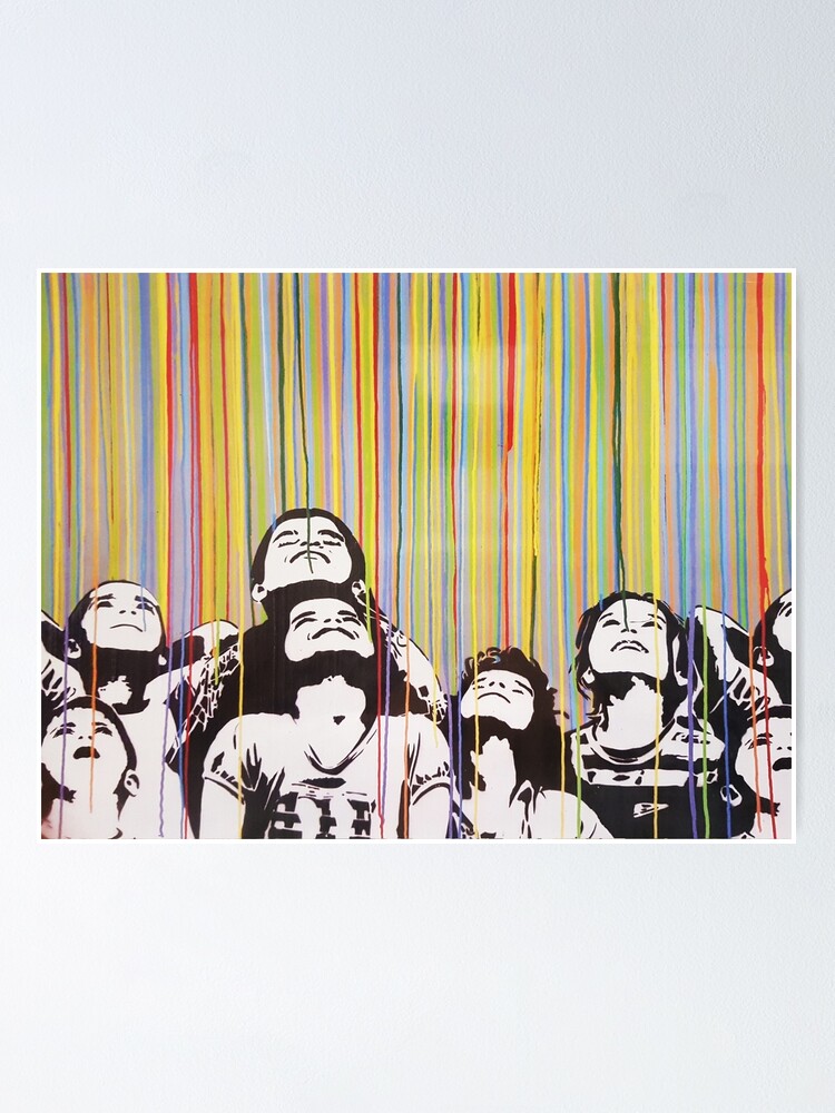 Poster Banksy - Coloured Rain