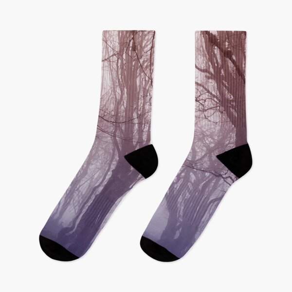 Item preview, Purple Haze Fog Through the Autumn Trees designed and sold by PlanetPrints.