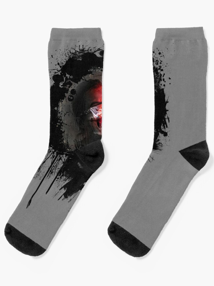 SKULL SOCKS - BLACK / GLOW IN THE DARK