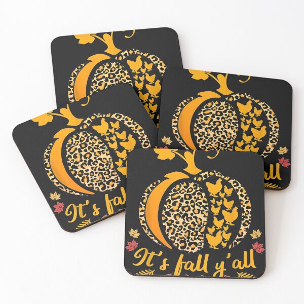Item preview, its fall yall leopard print pumpkin Chicken designed and sold by tichtodhe.