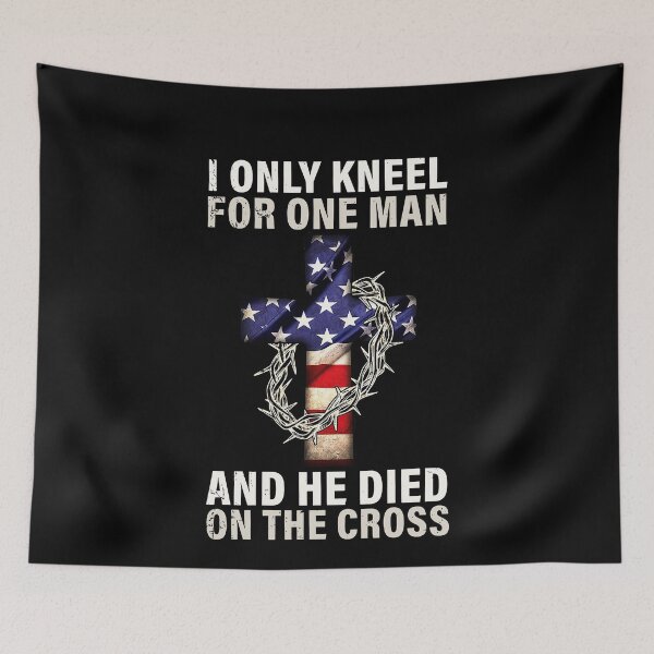 Item preview, I only kneel for one man and he died on the cross designed and sold by GlendaMason.
