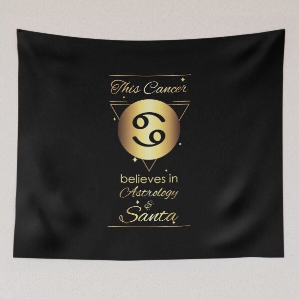 Item preview, Cancer Zodiac Sign believer in Astrology and Santa for Christmas  designed and sold by anins-azuree.