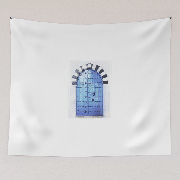 Item preview, Old Blue Tunisian Door designed and sold by FirasChakroun.