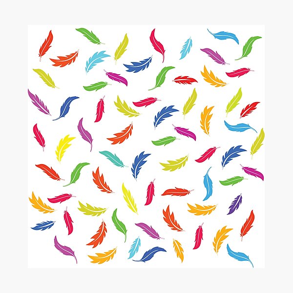 Item preview, Plumas de colores designed and sold by Soumita.