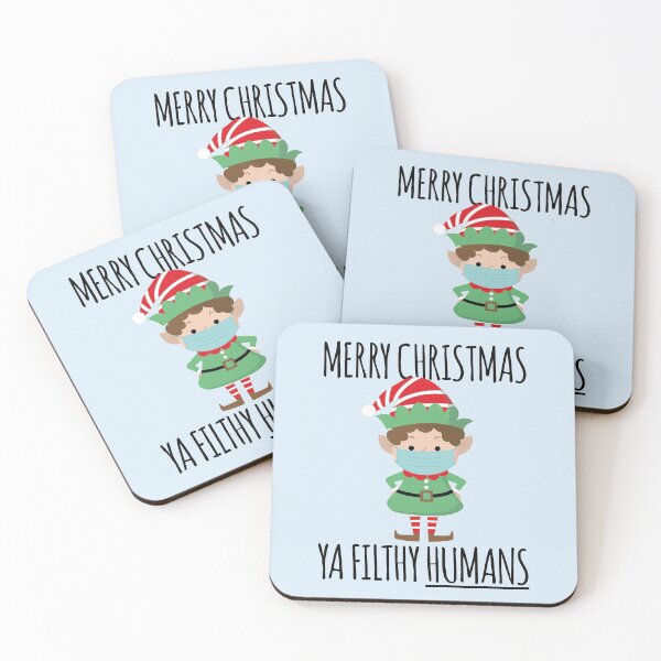 Item preview, Merry Christmas Ya Filthy Humans Funny Christmas 2020 designed and sold by CrystalCrush.