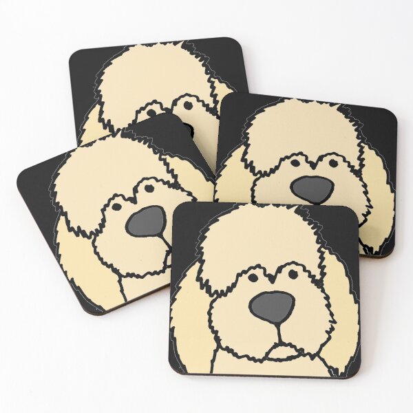 Item preview, Cool Cream Labradoodle Puppy Dog Cartoon designed and sold by Nature's Fancy.