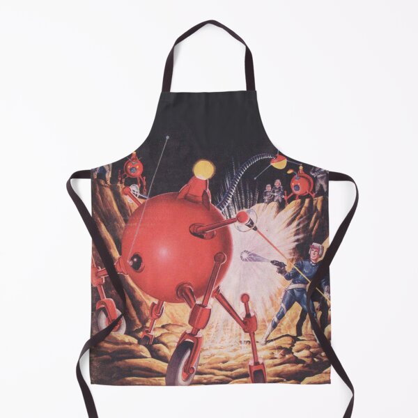 Item preview, Red Alien menace Vintage illustration designed and sold by Vintage Designs +.