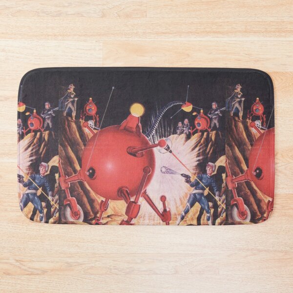 Item preview, Red Alien menace Vintage illustration designed and sold by Vintage Designs +.
