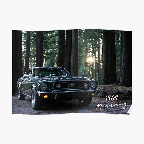 1968 Ford Mustang: Klassisches Muskelauto Poster