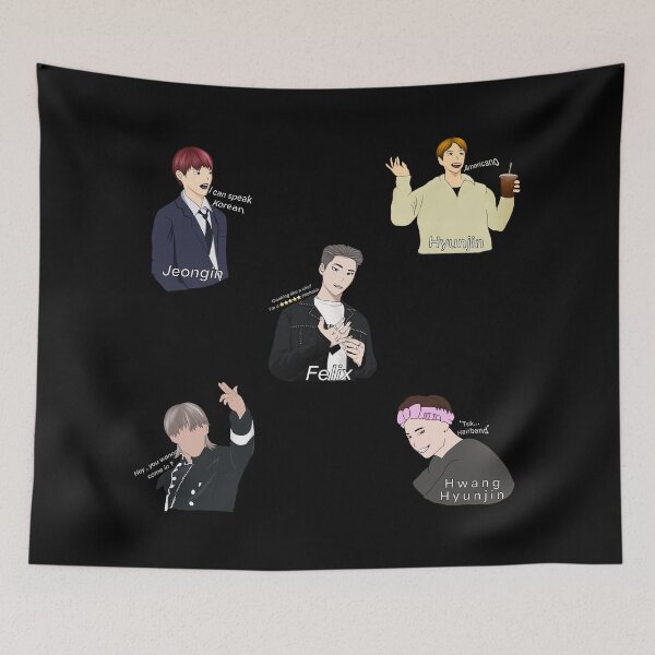 Item preview, Stray Kids sticker pack (memes) designed and sold by Amy Hearts.