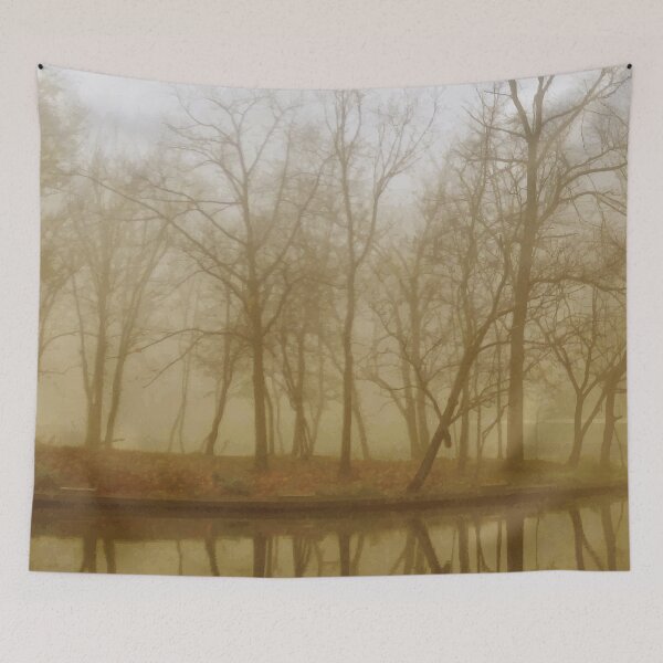 Item preview, Misty Trees beside the Lake designed and sold by PlanetPrints.