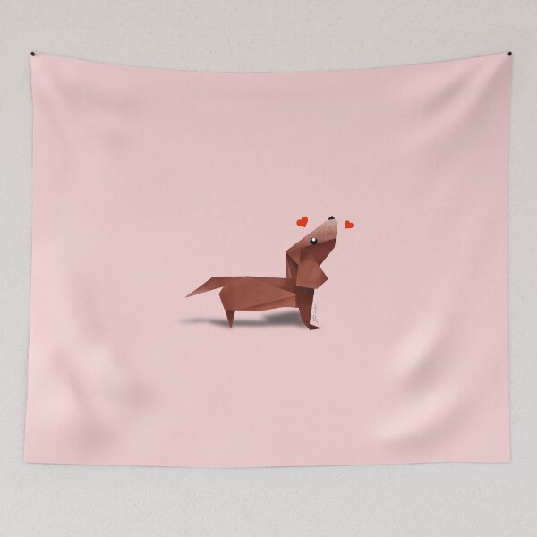 Item preview, Dachshund Puppy Origami Design designed and sold by MALLANG.