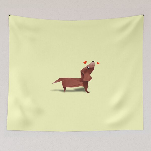 Item preview, Dachshund Puppy Origami Design designed and sold by MALLANG.