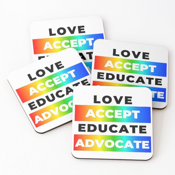 Item preview, Love, Accept, Educate, Advocate designed and sold by Stepadoda.