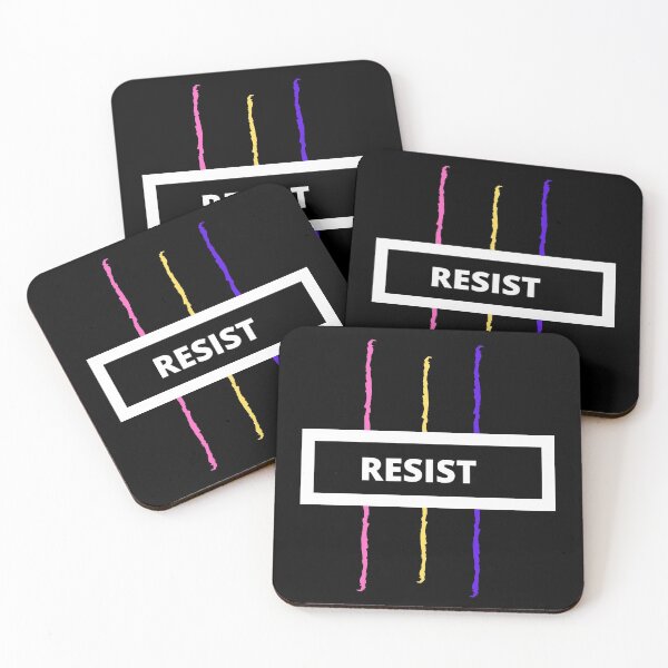 Artikelvorschau, RESIST - Pan Pride Flag - Schwarz entworfen und verkauft von thesassypanda.