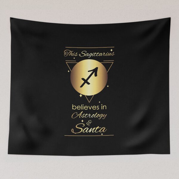 Item preview, Sagittarius Zodiac Sign believer in Astrology and Santa for Christmas  designed and sold by anins-azuree.