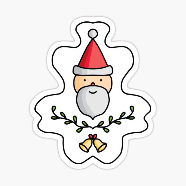 Cute Cartoon Santa Claus, christmas season Sticker