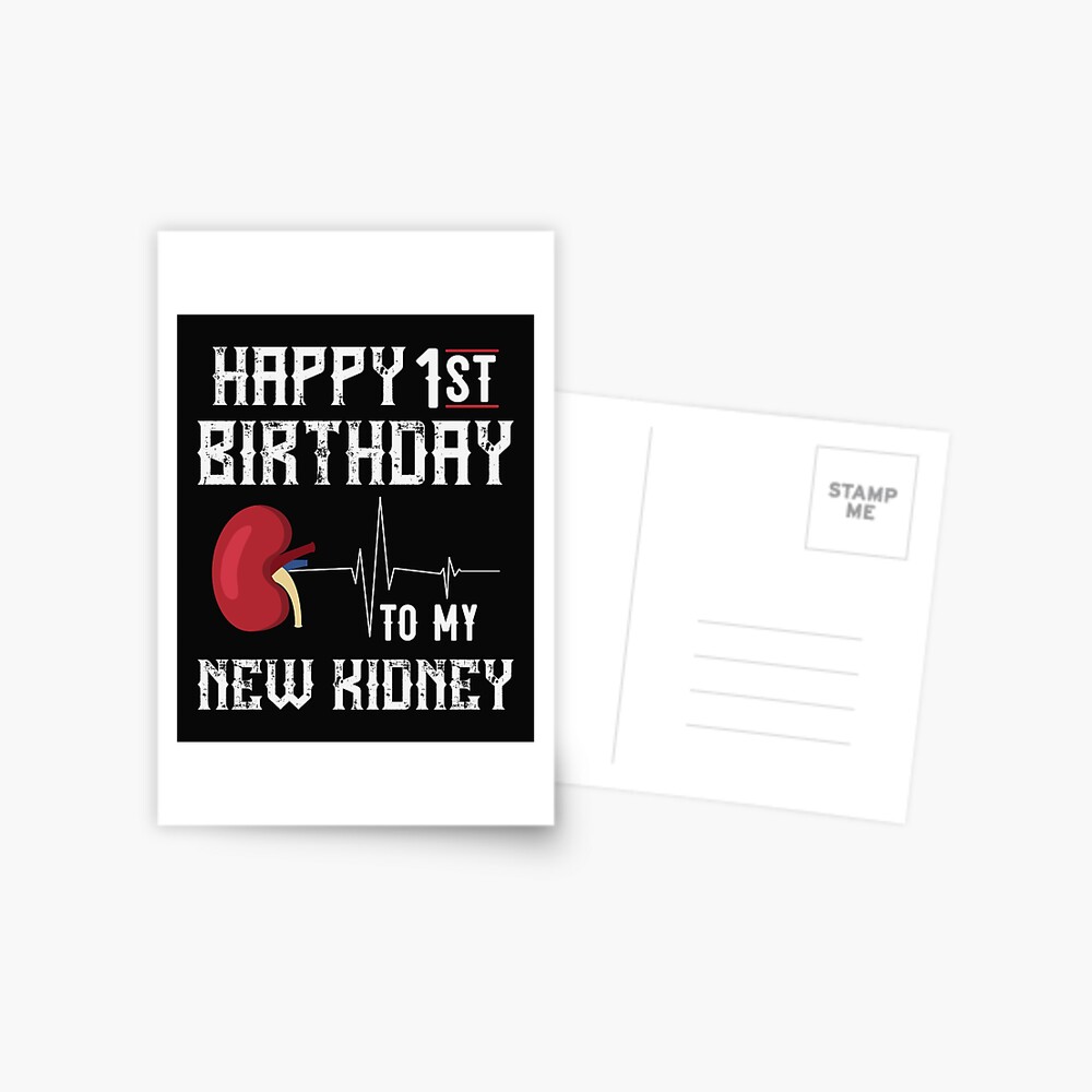 kidney transplant recipient anniversary print 1st birthday