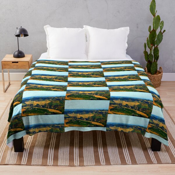 Item preview, Rural view in Acquaviva Picena with rugged Marche landscape, meadows, ravines and scattered houses designed and sold by Kristina Drozd.