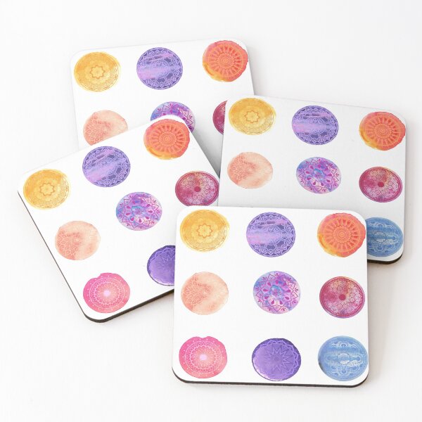 Item preview, Watercolor Mandala sticker pack Hydro flask sticker set 2 designed and sold by Iambellanova.