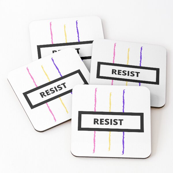 Artikelvorschau, RESIST - Pan Pride Flag - Weiß entworfen und verkauft von thesassypanda.