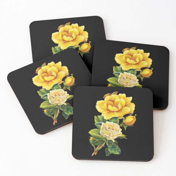Item preview, Yellow Vintage Flowers designed and sold by Printedarts.