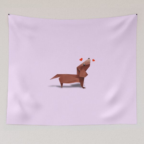 Item preview, Dachshund Puppy Origami Design designed and sold by MALLANG.