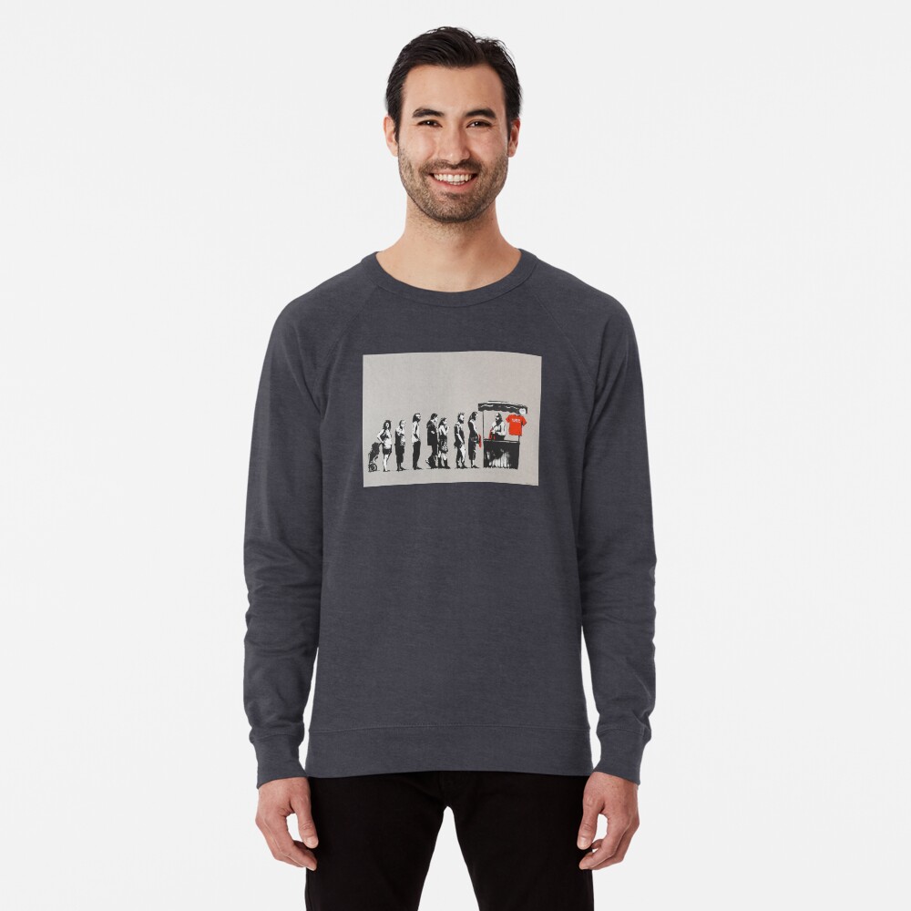 Item preview, Lightweight Sweatshirt designed and sold by WE-ARE-BANKSY.