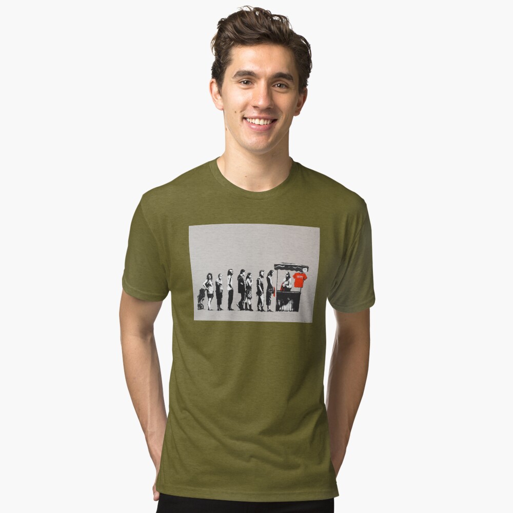 Item preview, Tri-blend T-Shirt designed and sold by WE-ARE-BANKSY.