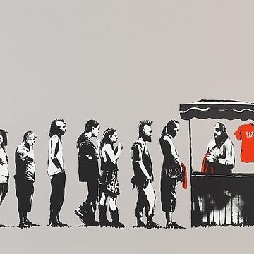 Artwork thumbnail, BANKSY Destroy Capitalism Shirt Seller by WE-ARE-BANKSY