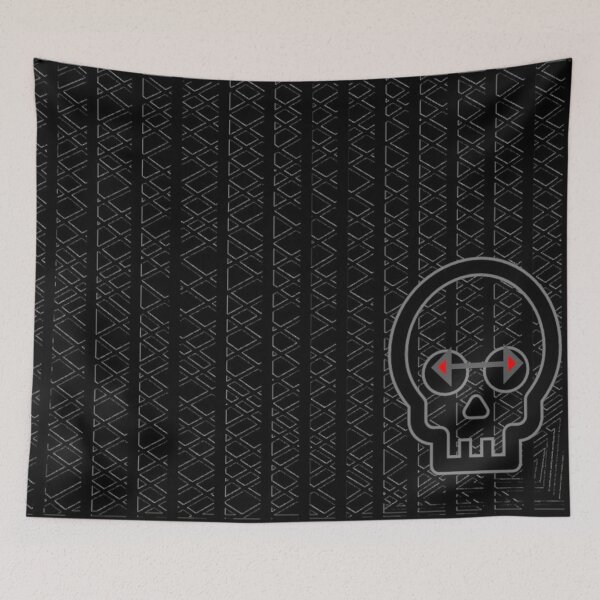 Item preview, robot skull designed and sold by April soto.