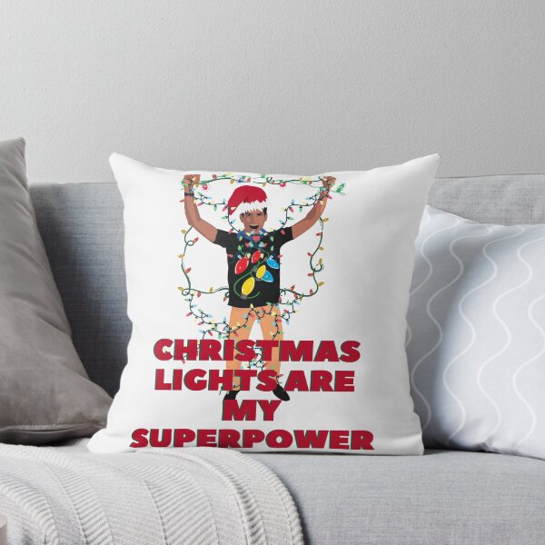 Item preview, Christmas Lights Are My Superpower Funny Holiday Illustration Graphic Art designed and sold by Mary Riley.