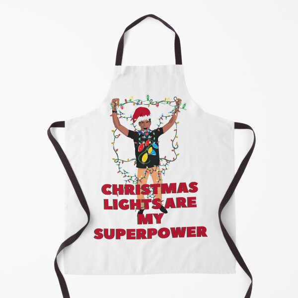 Item preview, Christmas Lights Are My Superpower Funny Holiday Illustration Graphic Art designed and sold by Mary Riley.